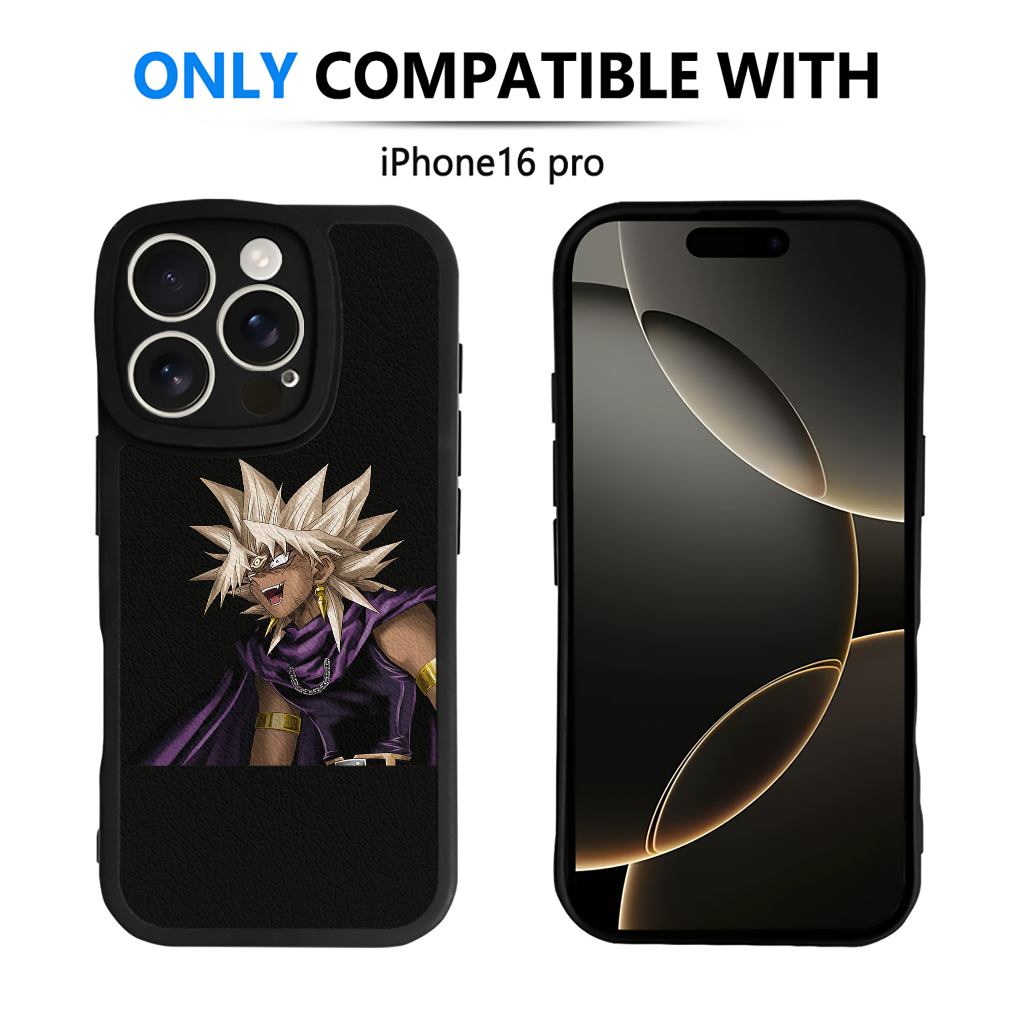遊☆戯☆王 Yu-Gi-Oh! 【iPhone 16シリーズ対応】シリコンスマホケース（レザー調） 材質：シリコン